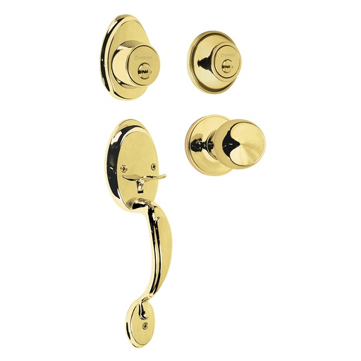 [HC20812] HERMEX CERRADURA ENTRADA PPAL, LATONBRILLANTE,