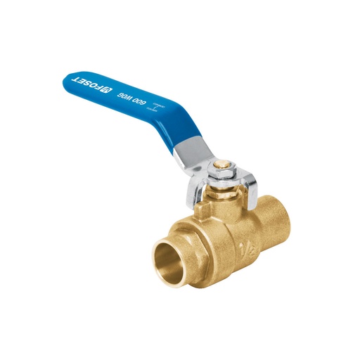 [HC13761] FOSET VALVULA BOLA SOLDABLE   013MM 1/2" LATON ALTA PRESION
