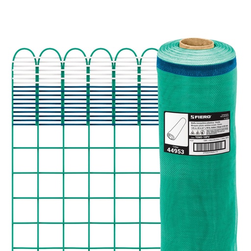 [HC134651] FIERO MALLA MOSQUITERA        PLASTICA 1.05X30M VERDE TEMO-1