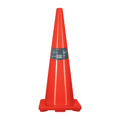 [HC13526] TRUPER CONO DE SEGURIDAD      90CM NJA S/REFLEJANTE