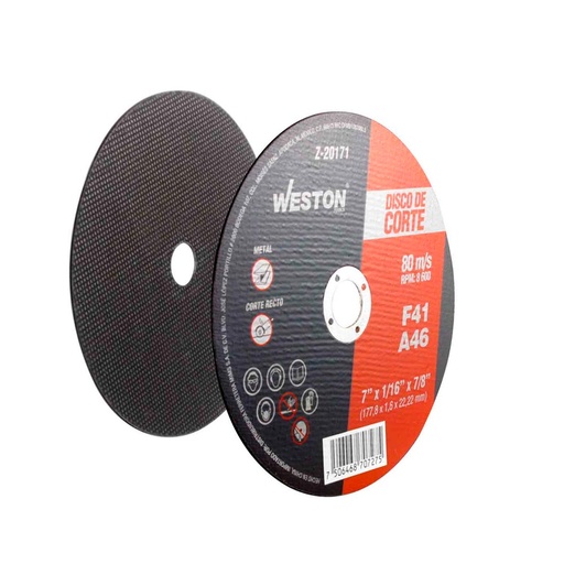 [HC135990] WESTON DISCO D/CORTE Z-20171 P/METAL 7"x 1/16"(1.58) x 7/8"