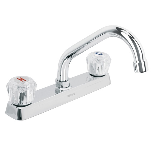 [HC13790] FOSET MEZCLADORA P/FREGADERO  MAN ACRIL CORTO BASIC F-317A