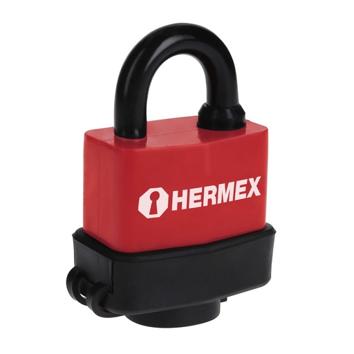 [HC13498] HERMEX CANDADO LAMINADO RECUBERTA PLAS 40 MM