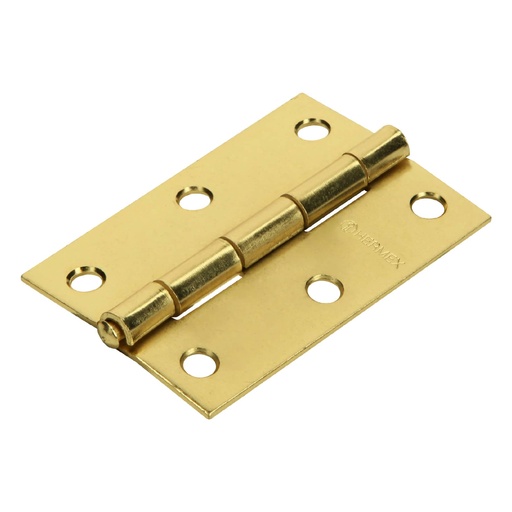 [HC14775] HERMEX BISAGRA BR-301 3 RECTANGULAR LATONADO