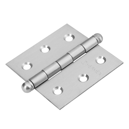 [HC13153] HERMEX BISAGRA CUADRADA 2-1/2 ACE INOX REDONDA