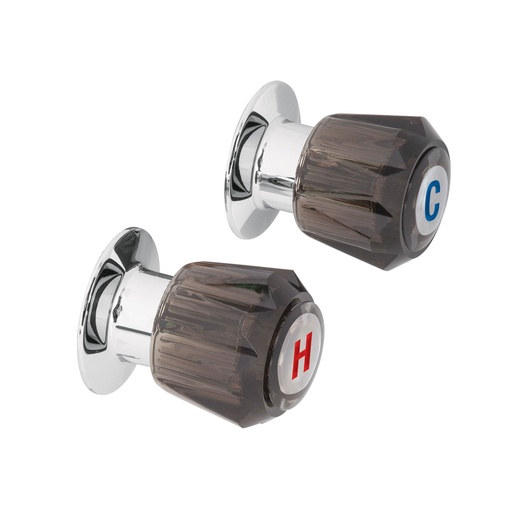 [HC14190] FOSET JGO 2 MANERALES REGADERAACRILICO HUMO BASIC MR-200H