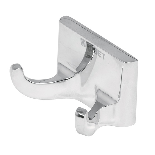 [HC22860] FOSET GANCHO DOBLE P/TOALLA   LINEA BASIC A-906