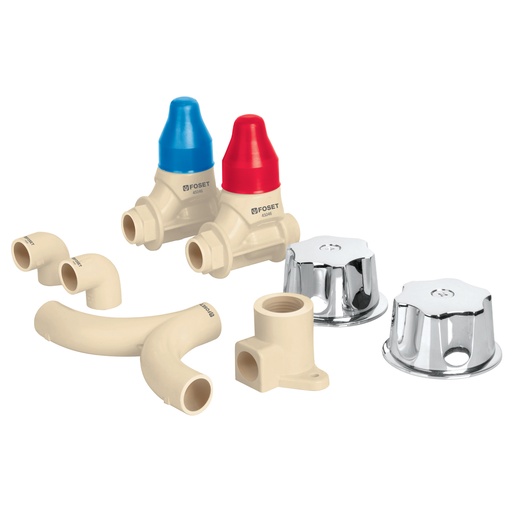 [HC22945] FOSET CPVC-KIT KIT DE CONEXIONES Y VALVULAS CPVC PARA INSTAL
