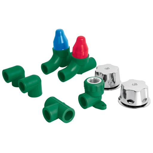 [HC22996] FOSET CV-KIT KIT DE CONEXIONES Y VALVULAS PPR PARA INSTALACI