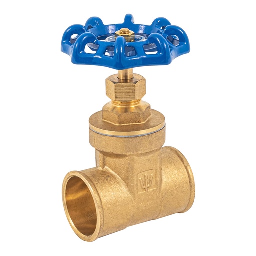 [HC22943] FOSET VALVULA COMPUERTA 1-1/4"SOLDABLE DE LATON COSO-1-1/4