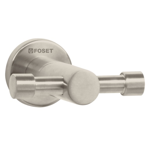 [HC23003] FOSET GANCHO DOBLE SATINADO   P/TOALLA LINEA ELEMENT ELA-73N