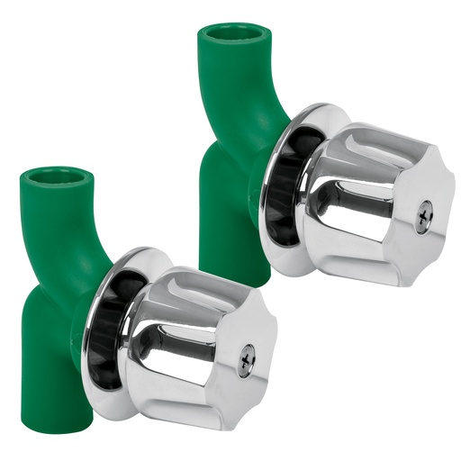 [HC22950] FOSET CV-052 LLAVE DE EMPOTRAR PARA REGADERA DE PPR  2 PZAS.