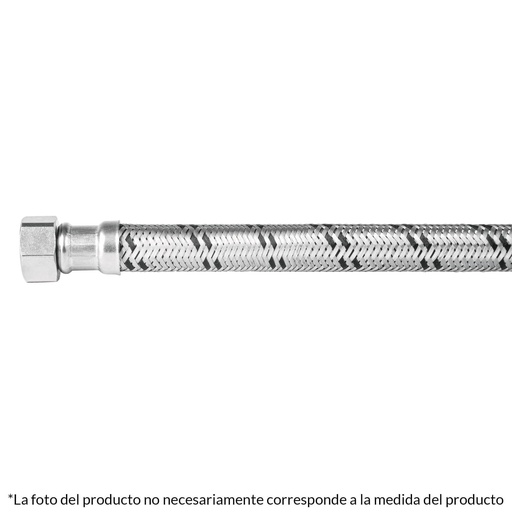 [HC129099] FOSET FBO-2280X MANGUERA TRENZADA DE ACERO 1/2X1/2X80CM USO