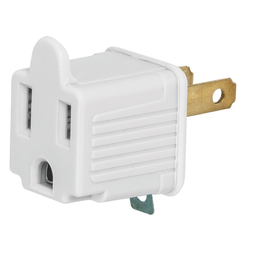 [HC23132] VOLTECK ADAPTADOR BLANCO 3 A  2 USO RUDO AD-32B-G