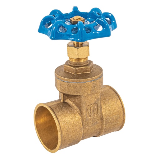 [HC20874] FOSET COSO-1-1/2 VALVULA DE COMPUERTA DE LATÓN SOLDABLE DE 1