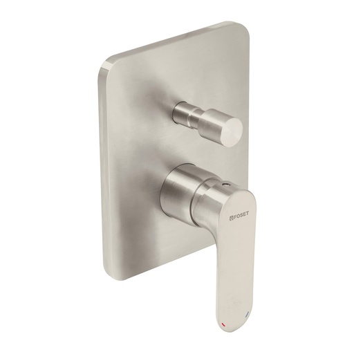 [HC21254] FOSET RIM-72N MONOMANDO PARA REGADERA CON DESVIADOR  SATÍN