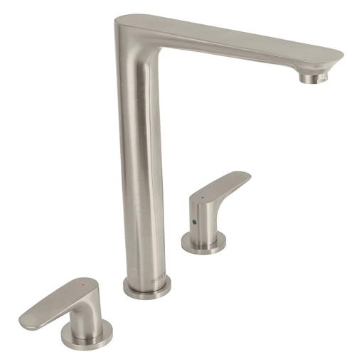 [HC14437] FOSET RIM-81N MEZCLADORA PARA FREGADERO  CUELLO ALTO  SATÍN