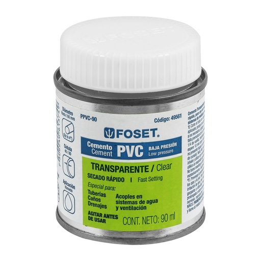 [HC14323] FOSET PPVC-90 PEGAMENTO PARA PVC  BOTE 90 ML 49561
