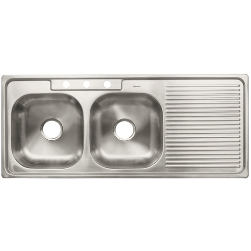[HC129562] FOSET TARJA 2PILAS 1ESC IZQ   120X50X15CM INOX EMP