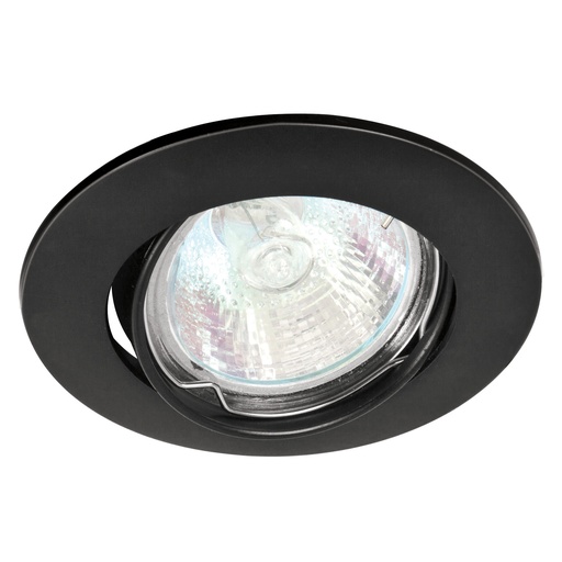 [HC23174] VOLTECK LUMINARIA EMPOTRABLE  REDONDO NEGRO P/MR16 EMP-104S