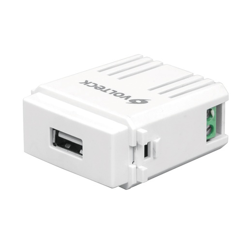[HC23160] VOLTECK CUSB-IB CONTACTO USB  1A  LÍNEA ITALIANA  COLOR BLA