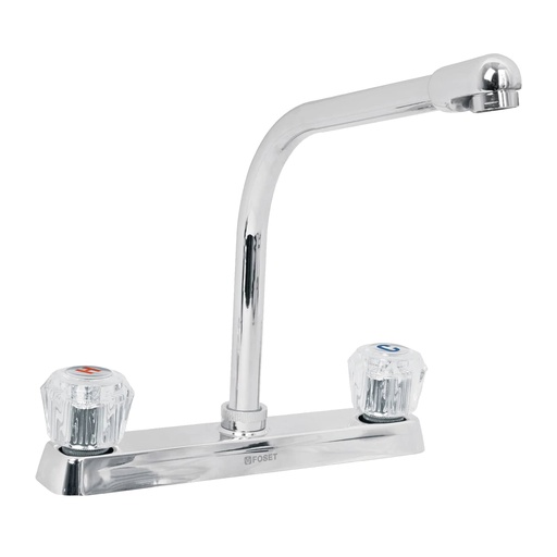 [HC13793] FOSET F-319A MEZCLADORA FREGADERO  CUELLO TIPO COBRA  MANERA