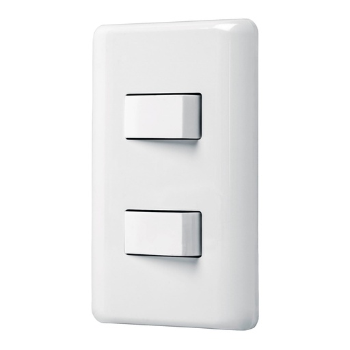 [HC23608] VOLTECK PA-APDO-B PLACA ARMADACON 2 INTERRUPTORES SENCIL