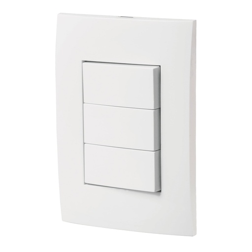 [HC23286] VOLTECK PA-APTR-EOB PLACA ARMADA INTERRUPTORES SENCILLOS