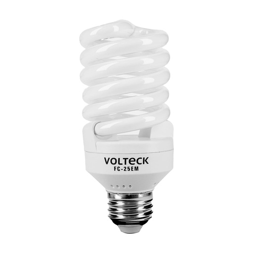 [HC23194] VOLTECK FOCO ESPIRAL MINI LUZ CALIDA 25W T2 FC-25EM