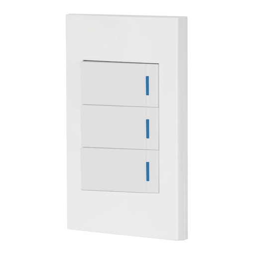 [HC23630] VOLTECK PA-APTR-EEB PLACA ARMADA CON 3 INTERRUPTORES, (1