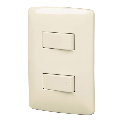 [HC23272] VOLTECK PA-APDO-I PLACA ARMADAINTERRUPTORES SENCILLOS  L