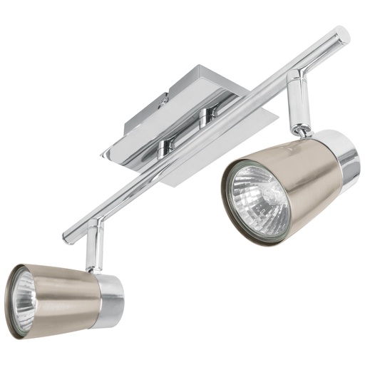 [HC23343] VOLTECK LUMINARIO SOBREPONER 2SPOT BARI 2XGU10 SOB-302S
