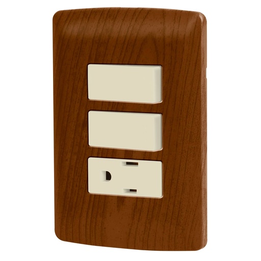 [HC23388] VOLTECK PA-APCO-I2M PLACA ARMADA MADERA CON CONTACTO Y 2