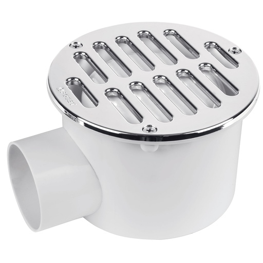 [HC23533] FOSET COL-62 COLADERA ABS 5', SALIDA LATERAL 2', REJILLA CON
