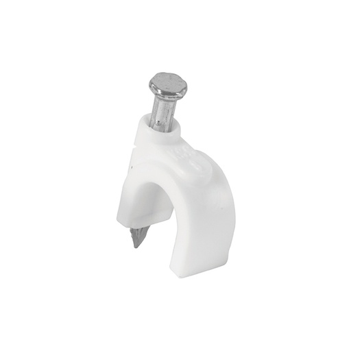 [HC23565] VOLTECK GCU-8BG GRAPA CURVA, 8MM, BLANCA, BOLSA 500 PIEZ
