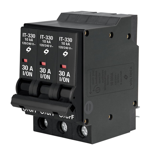 [HC23574] VOLTECK IT-330 INTERRUPTOR TERMOMAGNÉTICO 3 POLOS 30 A, V