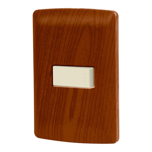 [HC23396] VOLTECK PA-APSE-EIM PLACA ARMADA MADERA CON UN INTERRUPTO