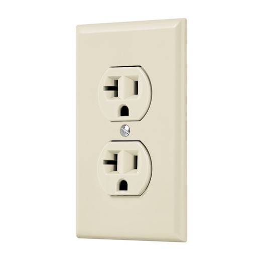 [HC23638] VOLTECK PA-CODO-MS  PLACA ARMADA CONTACTO DÚPLEX,2 POLOS,