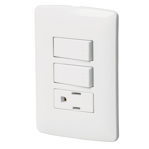 [HC23257] VOLTECK PA-APCO-I2B PLACA ARMADA CONTACTO Y 2INTERRUPTORE