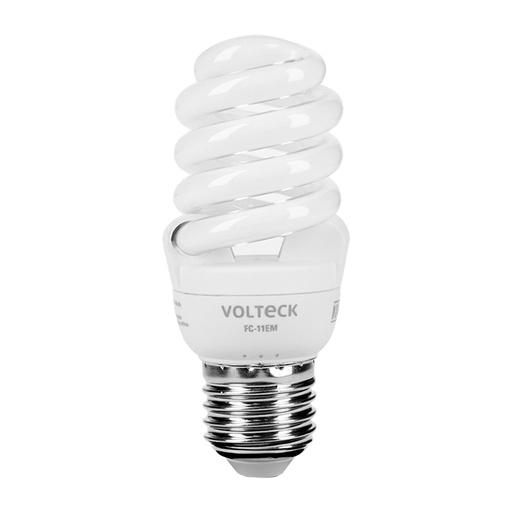 [HC23191] VOLTECK FOCO ESPIRAL MINI LUZ CALIDA 11W T2 FC-11EM
