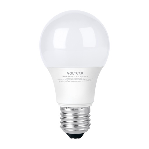 [HC23229] VOLTECK LED-30F LAMPARA DE LEDA19  3 W  LUZ DE DÍA 4685