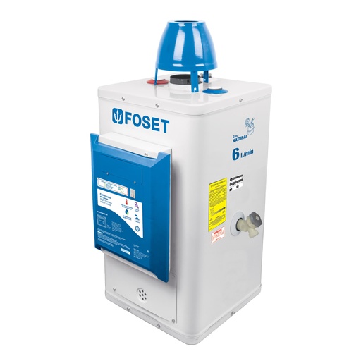 [HC23469] FOSET CALENTADOR DE PASO 6LTS ENCENDIDO ELECTRONICO GAS NAT