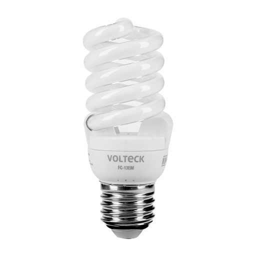 [HC23192] VOLTECK FOCO ESPIRAL MINI LUZ CALIDA 13W T2 FC-13EM