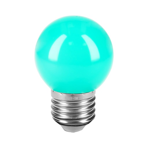 [HC23223] VOLTECK LED-1VE LAMPARA DE LED  G45  127 V  1 W  VERDE 46027