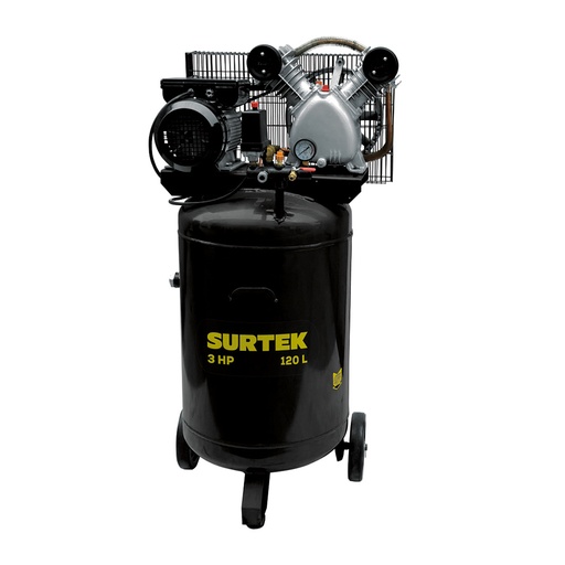 [HC141432] SURTEK COMPRESOR 120LT 3HP    C/BANDA VERT COMP6120V