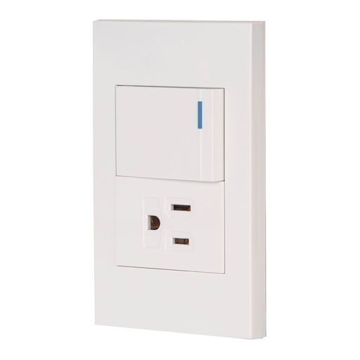 [HC23607] VOLTECK PA-APCO15-EB PLACA ARMADA CON INTERRUPTOR Y CONTA