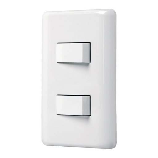 [HC23610] VOLTECK PA-APDO-EB PLACA ARMADA 1 INTERRUPTOR SENCILLO +