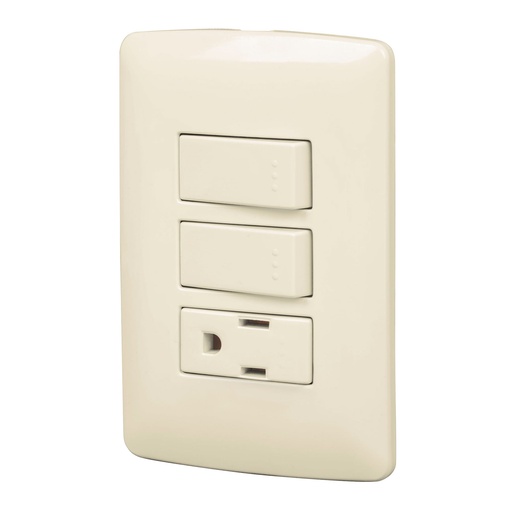 [HC23256] VOLTECK PA-APCO-I2 PLACA ARMADA CONTACTO  2 INTERRUPTORES
