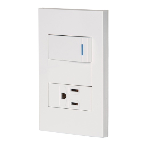 [HC23606] VOLTECK PA-APCO1-EB PLACA ARMADA CON INTERRUPTOR Y CONTAC