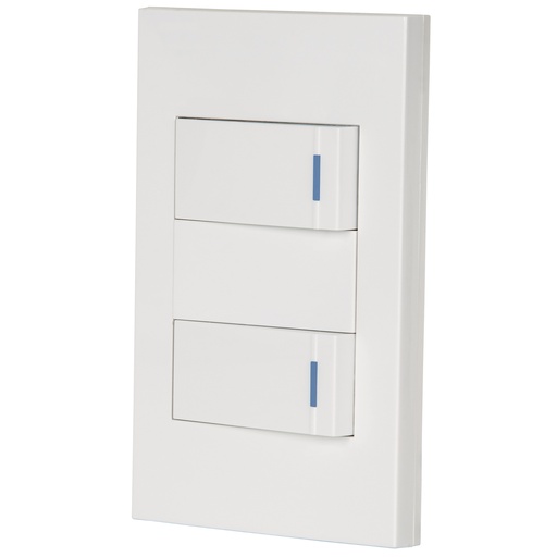 [HC23615] VOLTECK PA-APDO1-EEB PLACA ARMADA 2 INTERRUPTORES,(1 DE 3